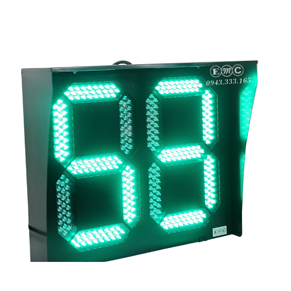 Đèn đếm lùi xanh đỏ 2 số D500 x 600